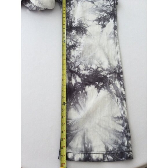 Social Tourist Womens Baggy Jeans Juniors Size 5 White Straight Wide Leg Tie Dye - Picture 8 of 12